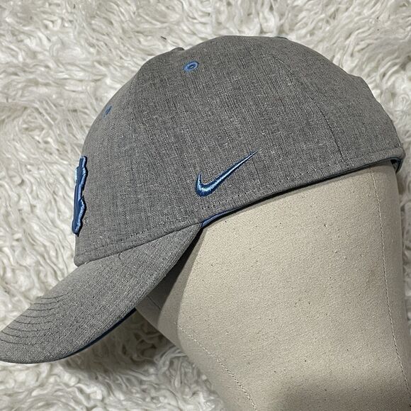 North Carolina Tar Heels Hat Cap Strap Back Mens NCAA Legacy91 Nike Dark Grey - Picture 2 of 6